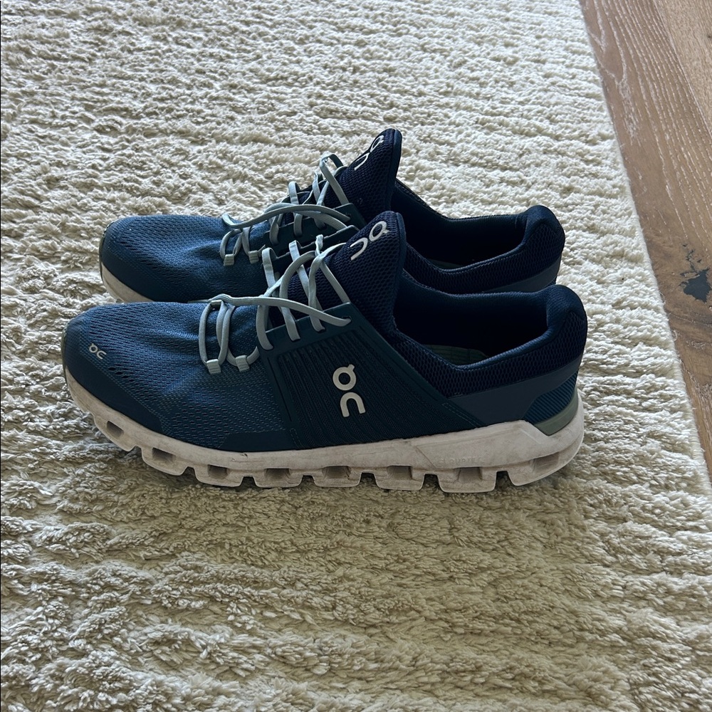 On Running Men’s Athletic Shoes in Navy and White